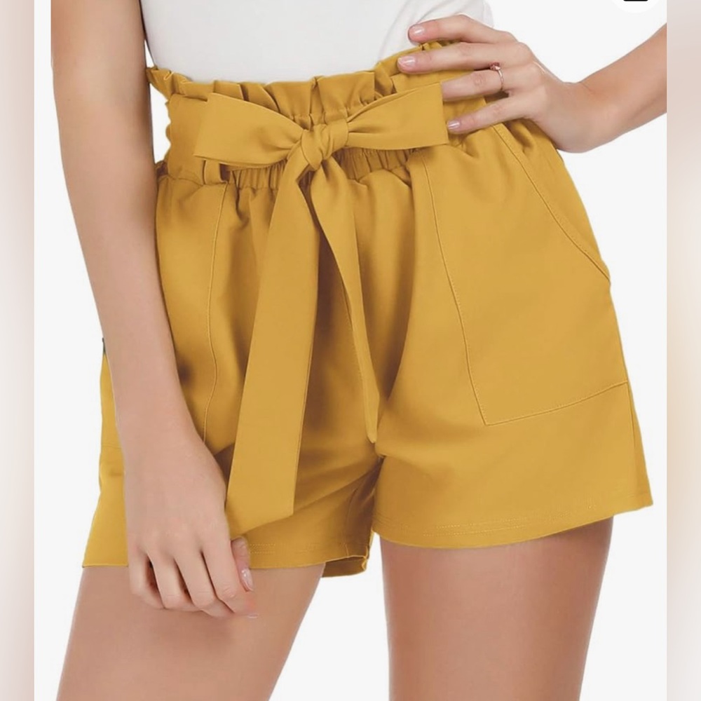 Yellow bucket shorts - like new